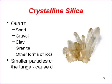 Slide 68: Crystalline Silica