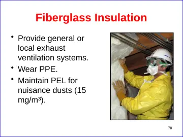 Slide 78: Fiberglass Insulation