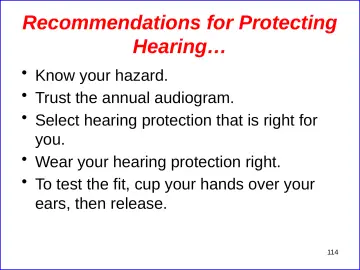 Slide 114: Recommendations for Protecting