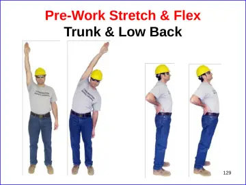 Slide 129: Pre-Work Stretch & Flex