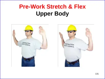 Slide 131: Pre-Work Stretch & Flex