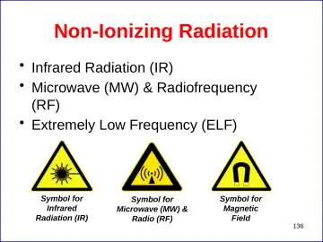 Slide 136: Non-Ionizing Radiation