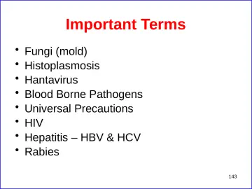 Slide 143: Important Terms