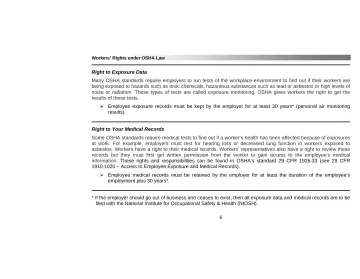 Page 10: Workers’ Rights under OSHA Law