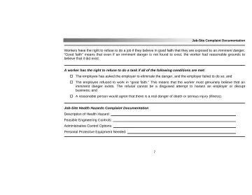 Page 11: The employee has asked the employer to eliminate the danger, and the employer failed to do…
