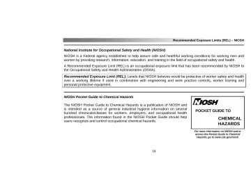 Page 23: CHEMICAL HAZARDS