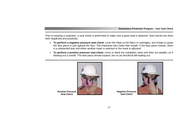 Page 61: Respiratory Protection Program – User Seal Check