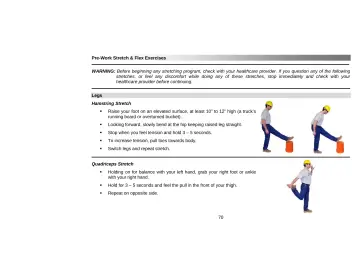Page 74: Pre-Work Stretch & Flex Exercises