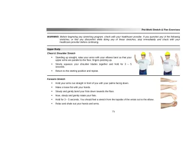 Page 75: Pre-Work Stretch & Flex Exercises