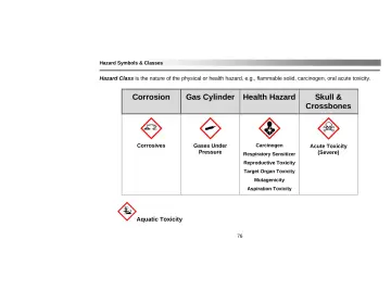 Page 80: Corrosion Gas Cylinder Health Hazard Skull & Crossbones