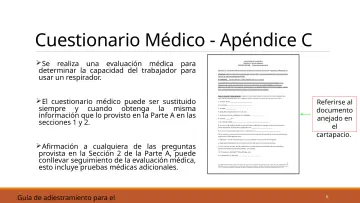 Slide 6: Cuestionario Médico - Apéndice C