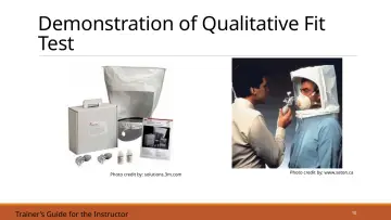 Slide 10: Demonstration of Qualitative Fit Test
