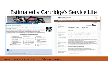 Slide 12: Estimated a Cartridge’s Service Life