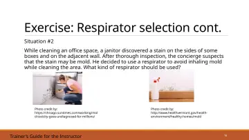 Slide 16: Exercise: Respirator selection cont.