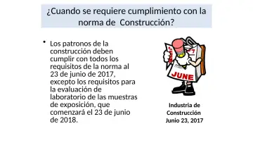 Slide 31: ¿Cuando se requiere cumplimiento con la norma de Construcción?