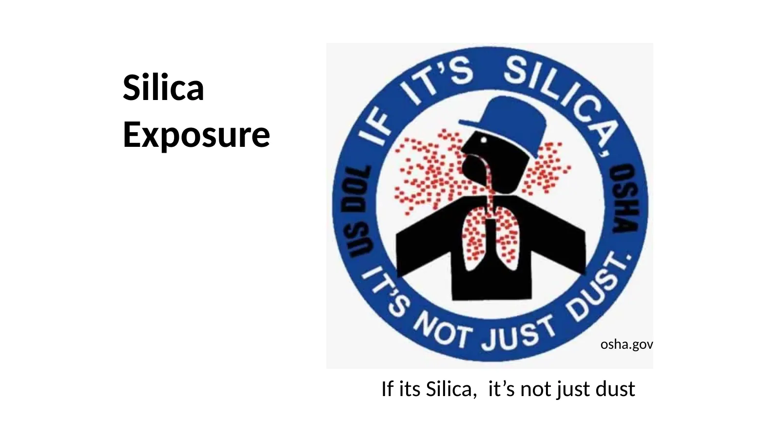 Silica Exposure, slide 1: Silica