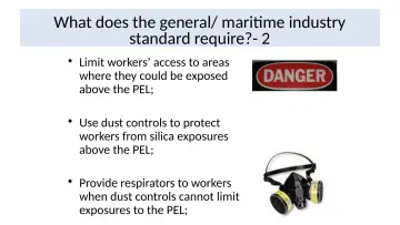 Slide 33: What does the general/ maritime industry standard require?- 2