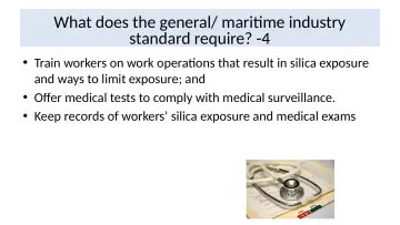 Slide 35: What does the general/ maritime industry standard require? -4