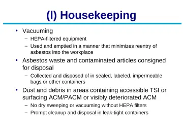 Slide 58: (l) Housekeeping