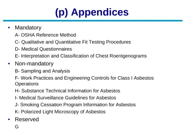 Slide 79: (p) Appendices