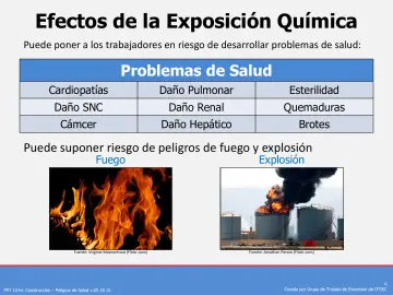 Slide 6: Efectos de la Exposición Química