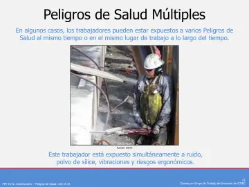 Slide 22: Peligros de Salud Múltiples