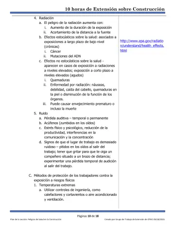 Page 10: 4. Radiación