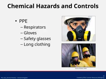 Slide 24: Chemical Hazards and Controls
