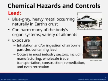 Slide 34: Chemical Hazards and Controls
