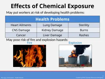 Slide 6: Effects of Chemical Exposure