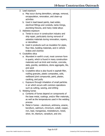 Page 3: 2. Lead exposure