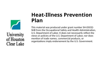 Slide 1: Heat-Illness Prevention Plan