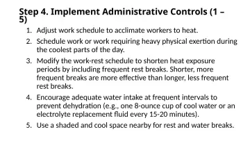 Slide 122: Step 4. Implement Administrative Controls (1 –
