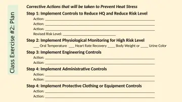 Slide 127: Class Exercise #2: Plan
