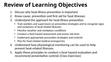 Slide 137: Review of Learning Objectives