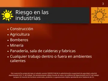 Slide 3: Riesgo en las industrias