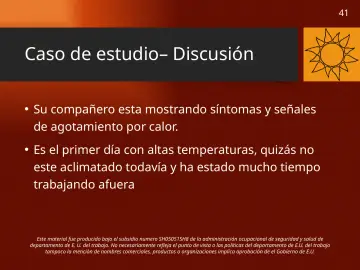 Slide 41: Caso de estudio– Discusión