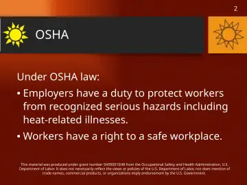 Slide 2: OSHA