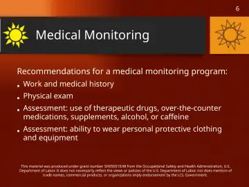 Slide 6: Medical Monitoring