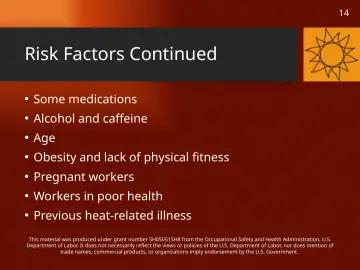 Slide 14: Risk Factors Continued