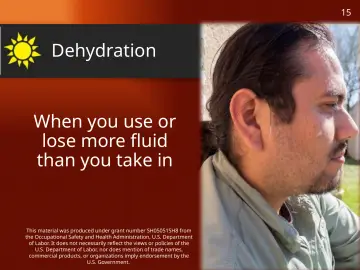 Slide 15: Dehydration