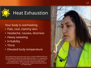 Slide 17: Heat Exhaustion