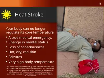 Slide 18: Heat Stroke