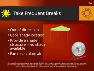 Slide 24: Take Frequent Breaks