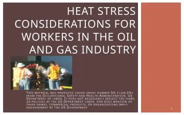 Slide 1: HEAT STRESS