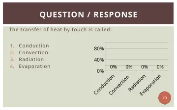 Slide 8: QUESTION / RESPONSE