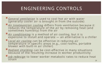 Slide 28: ENGINEERING CONTROLS