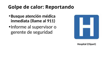 Slide 53: Golpe de calor: Reportando