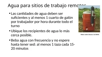 Slide 81: Agua para sitios de trabajo remotos