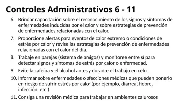 Slide 84: Controles Administrativos 6 - 11
